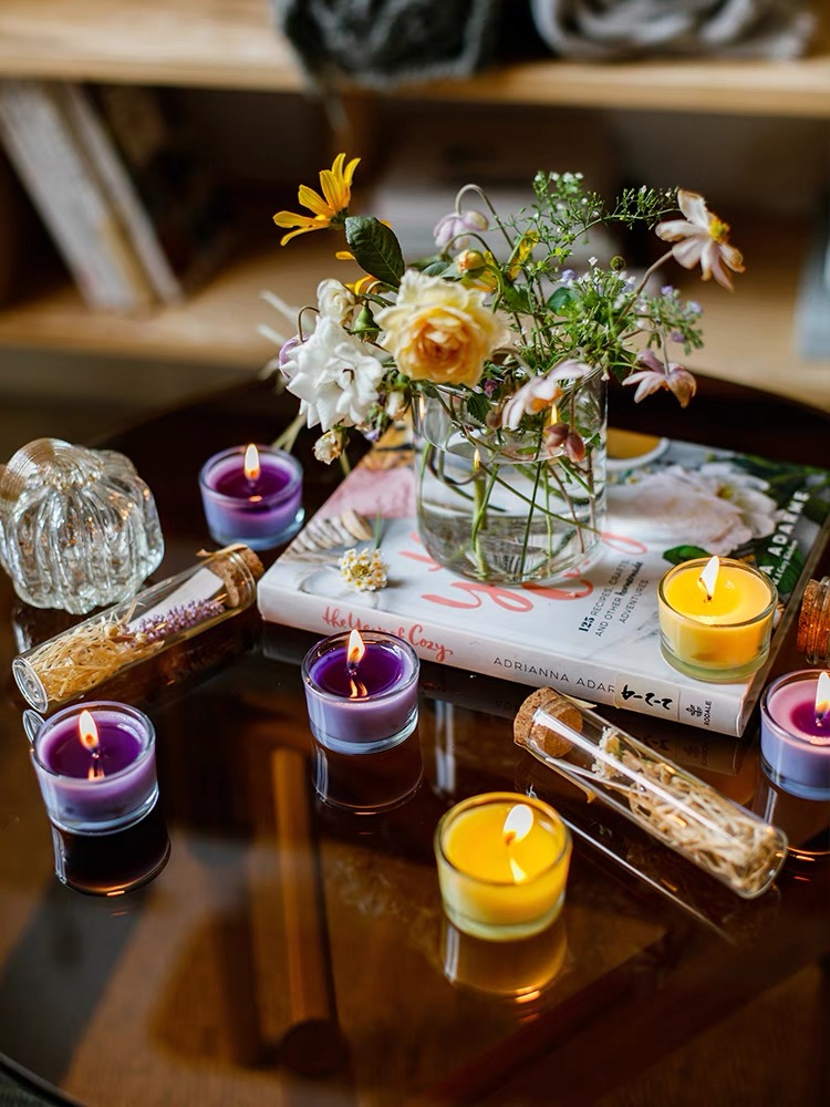 Most popular custom color glass candle holder jar