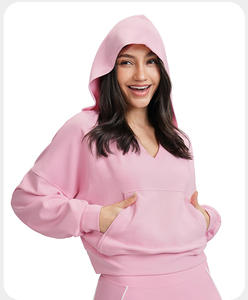 RUIQUWIN Women's Winter Hooded <b>Sweatshirt</b> Big Pocket Windproof Loose Fit for Outdoor Hiking Running Sports <b>Yoga</b> Top-Wholesale - Product Image 2