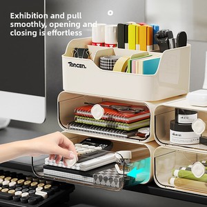 Bán Buôn Stackable Nhựa Máy Tính Để Bàn Ngăn Kéo Lưu Trữ Đơn Vị Cho Đồ Trang Sức Tổ Chức Hộp Tủ Ngăn Kéo Ngăn Cho Các Mặt Hàng Nhỏ - Product Image 3