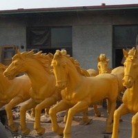 Personnalisé Offre Spéciale grand métal art coulée bronze cheval statue jardin décoration paysage extérieur animal sculpture