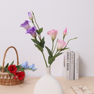 Fleurs artificielles Lisianthus pour la décoration du salon, arrangements floraux doux, bouquets décoratifs, arrangements floraux sur site pour - Product Image 4