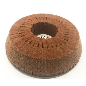 245mm Non-woven Abrasive Grinding Flap Wheel Disc Nylon Fiber Wheel Scouring Buffing Pad 8K Polishing Wheel For Stainless Steel