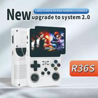 Console de Jeu Rétro Portable R36S avec Système Linux Open Source, Capacité de 64 Go/128 Go et Plus de 15000 Jeux
