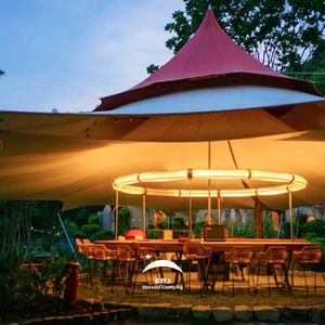 Starwild Glamping Outdoor <b>Tent</b> Extended Type Aluminum Alloy <b>Frame</b> Oxford Fabric UV Resistance Summer Wedding Party Event - Product Image 3