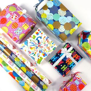 Wholesale Disposable 80g <b>Birthday</b> Ready to Go Coated Silicone Virgin Glossy <b>Paper</b> Regular Prints <b>Wrapping</b> <b>Paper</b> Roll - Product Image 6