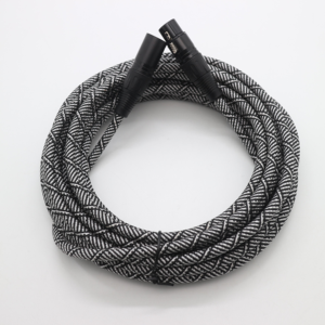 Noir et Blanc Double Couleur Haute Qualité <span class=keywords><strong>Pit</strong></span> Viper Tissé Net Icrophone Câble Xlr Câble Mâle à Femelle Xlr Câble - Product Image 4