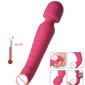 Masseur vibrant coloré en silicone pour femmes, chauffant, double moteur, 7 modes de vibration, rechargeable, mini baguette et ensemble de balles vibrantes - Product Image 5