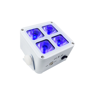 NUEVO Juego de 4 Luces LED Recargables IP65 Resistentes al Agua, 6 en 1 RGBWA+UV, Control Remoto DMX Inalámbrico, Pantalla OLED, Aleación de Aluminio para Escenarios y <span class=keywords><strong>DJ</strong></span> - Product Image 4