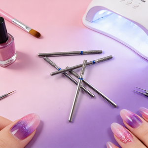 Đầu mài kim cương điện phân màu xanh, độ nhám trung bình 2.35mm - Dụng cụ mài móng giá rẻ để loại bỏ gel/acrylic - Product Image 1