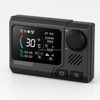OkyRie HC-K024 Interruptor de Calefacción de Estacionamiento, Controlador Digital LCD para Calefacción de Aire Diésel, 12V 24V Universal para Camiones, Autocaravanas y Furgonetas