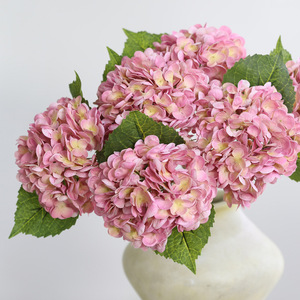 Ortensie Artificiali di Alta Qualità, Fiori di Ortensia in Lattice a Contatto Reale, Testa Grande Verde e Bianca per Decorazioni Matrimoniali - Product Image 5