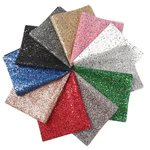 20*34cm Chunky Glitter Synthetic Leather For Hair Bow Bags Handbag Shoes DIY Projects 1085265