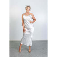 Peignoir long en satin pour femme, fendu, sexy et élégant, idéal pour l'été