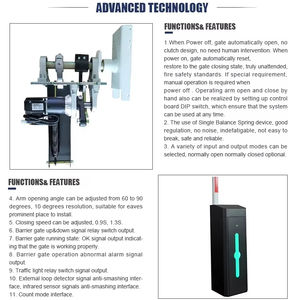 Yüksek hızlı hızlı 0.9s DC24V Servo Motor park sistemi 3-6 metre bom trafik bariyerleri ile tam otomatik bariyerli kapı - Product Image 5