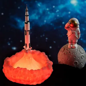 3D Print Rocket Lamp Space Shuttle Lamp Night Light 11 inch 28 cm Moon Lamp Materials Smart Home New Creative Kids Gift