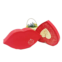 Boîte cadeau en forme de cœur de luxe personnalisée, écologique, recyclable, épaisseur 2 mm, emballage rigide créatif pour chocolat de la Saint-Valentin, impression UV