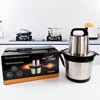 Machine à piler le yam 6L 8L, hachoir à viande, mixeur à fufu, portable, multifonction, mini, électrique, pour restaurant et usage professionnel