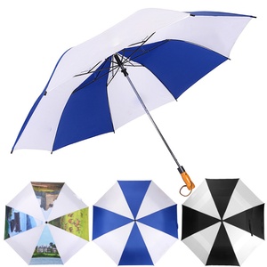 Factory Direct Selling 2 Fold Windproof Travel Golf Umbrella 27 Inch Auto Open Stainless Steel Handle Business Umbrella Size - Product Image 5