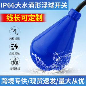 <b>Float</b> Switch Water Level Controller 220V SPDT IP65 <b>Plastic</b> Tether <b>Float</b> Type - Product Image 5