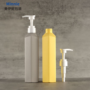 Minnie Diamond Shaped Lotion <b>Bottle</b> 500ml Plastic <b>Pump</b> <b>Bottle</b> For Shampoo Conditioner Body Lotion Personal Care - Product Image 2