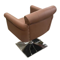 Vente directe d'usine, chaise de salon de beauté portable réglable en hauteur, couleur marron, pour femme