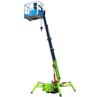 Grue mobile de 15m de portée de grue d'araignée de machines de construction de 3 tonnes
