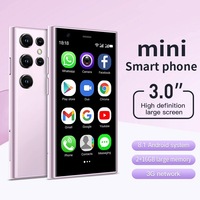 Smartphone S23 Pro Mini 3G débloqué, écran 3.0'', Android 8.1, Quad Core, double SIM, WiFi, GPS, déverrouillage facial, téléphone portable de poche
