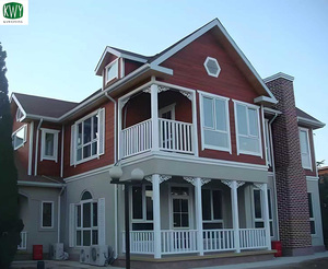 บ้านวิลล่าโครงสร้างเหล็กเบาสมัยใหม่ บ้านสำเร็จรูปพร้อมเหล็กชุบสังกะสี - Product Image 3