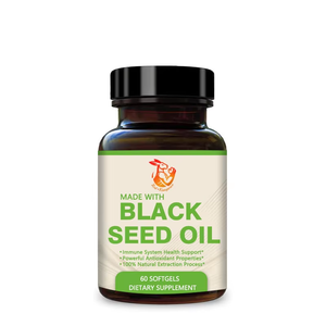 Compléments alimentaires naturels à base de plantes en gros d'usine avec huile de cumin noir, gélules d'huile de graines noires pour le système immunitaire - Product Image 1