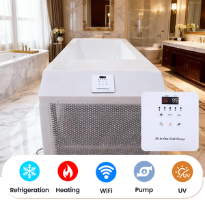 Baignoire de Plongée Froide en Acrylique Gurgle pour Athlètes, Bain de Glace Autonome avec Refroidisseur, Utilisation Intérieure et Extérieure – Offre Spéciale - Product Image 6