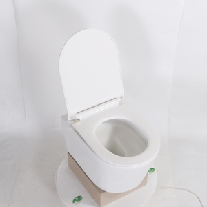 Hiện đại sứ P-trap tường treo nhà vệ sinh gốm phòng tắm nổi treo nhà vệ sinh commode không vành treo tường nhà vệ sinh - Product Image 4