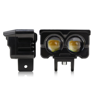 Qideguan Motorcycle <b>Spotlights</b> Dual Lens 12-36V LED White Yellow IP67 Protection - Product Image 3