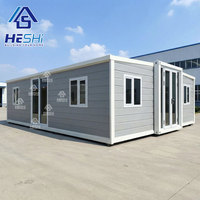 Maison extensible préfabriquée portable imperméable de 40 pieds, 30 pieds, 20 pieds, conteneur, maison préfabriquée, cuisine extérieure, casas prefabricadas