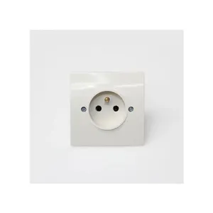 Ingelec Supplier French Standard Type Wall Socket Outlet Home Decoration Copper ABS SDK 10A-16A with Embedded European Magnoval