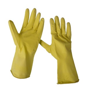 Gants ménagers FURUNDA extra longs en <span class=keywords><strong>latex</strong></span> naturel, paume diamantée, non doublés, résistants aux déchirures, antidérapants, avec <span class=keywords><strong>manchette</strong></span> à poignet pour - Product Image 4