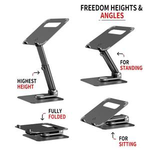 Soporte Plegable Portátil para Laptop, Ajustable en Altura, Soporte Ergonómico de Aluminio para Macbook Pro, Venta al Por Mayor - Product Image 6