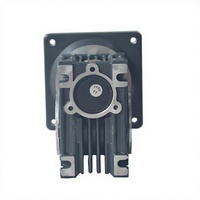 Motor Worm Gear NMRV130 5 HP IE4 dengan Gearbox Sudut Kanan Terpasang Flens, Kecepatan Output 93 RPM, Frame 28mm, 110/220V untuk Industri