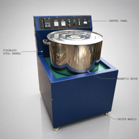 Machine de polissage automatique à aiguille magnétique en acier inoxydable Forte force utilisée Moteur de noyau d'industries de batterie de cuisine
