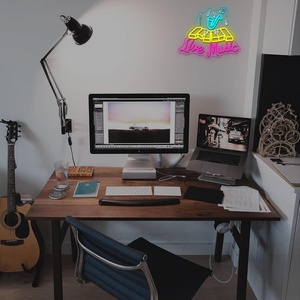 Insegna al Neon con Musica dal Vivo, Decorazione da Parete, Luci LED a Forma di Sassofono, Illuminazione Colorata per <span class=keywords><strong>Studio</strong></span> Musicale, Bar, Club, Festa, Insegne al Neon Jazz Personalizzate - Product Image 2