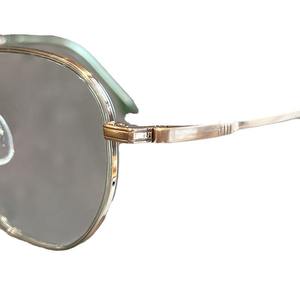 Monturas de Gafas de Titanio Puro para Mujer Danyang, Ovaladas, Montura Completa, Ligeras, 50302, Modernas, con Lentes de Plástico de Borde Ancho - Product Image 3