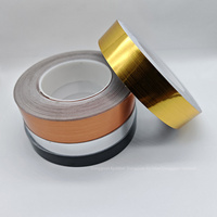 Vente chaude Métal Auto-Adhésif Autocollant Personnalisé Feuille D'or Parfum Étiquette Logo Estampage Métallique Adhésif Métal Autocollant