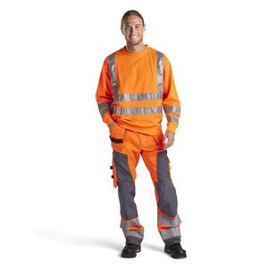 BLAKLADER - 3341197453004XL Sudadera Hi-Vis Naranja-EAN 7330509286579 ROPA DE TRABAJO DE LA HI-VIS - Product Image 3