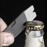 Clip mousqueton en alliage de titane pour clés, porte-clés multifonctionnel, étanche, accessoire pour sac à dos de camping, randonnée, voyage, EDC