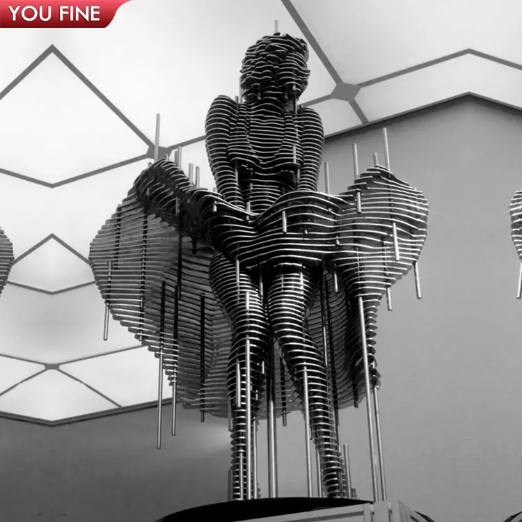 Kreative große Metall Edelstahl Marilyn Monroe Slice Skulptur