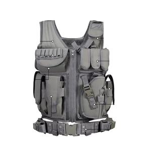 เสื้อกั๊กมีสายรัดอเนกประสงค์พร้อมเข็มขัดสายรัดสำหรับยุทธวิธีรักษาความปลอดภัยปรับแต่งได้ - Product Image 2