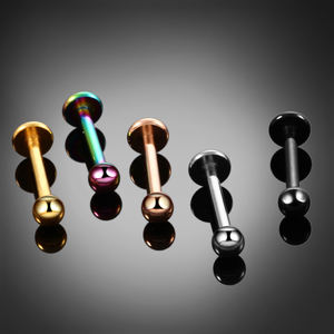 ขายส่งต่างหูแบบ Labret <span class=keywords><strong>Monroe</strong></span> ขนาด 16G ขนาด 4/6/8/10/12 มม. ทำจากไทเทเนียม สำหรับเจาะริมฝีปาก หู และกระดูกอ่อน - Product Image 5