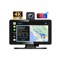 Reproductor Multimedia para Auto con Pantalla Táctil Inalámbrica Universal de 7 Pulgadas, Compatible con CarPlay y Android, GPS en Tiempo Real, Cámara de Reversa, Ranura para Tarjeta SD, OEM/ODM