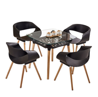 Ensemble de Chaises Modernes et Table Ronde de Salle à Manger en Gros - Ensembles de Tables à Manger Silla Y Mesa - Meubles de Luxe - Table Basse pour Salon