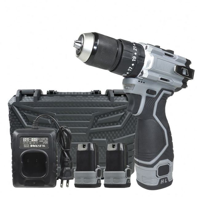 20V Multifunctional Cordless Drill Brushless Motor Li-ion Battery Rechargeable Impact Screwdriver Variable Speed Household Use