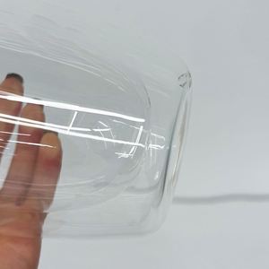 Tazas de Café Transparentes de Borosilicato de Alta Calidad, Preperforadas, de 15 oz, con Aislamiento Térmico, para Decorar con Purpurina, con Logotipo Personalizado - Product Image 3